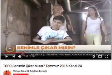 TOFD'nin benimle çıkar mısın projesine destek verdik